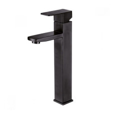 Змішувач для умивальника Mixxus KUB-001-HIGH Black з нерж. стали SUS304 картридж 35мм