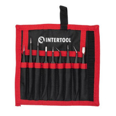 Набір радіотехнічних пінцетів Intertool NT-602 9шт антистатичні в чохлі