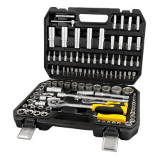 Набір насадок торцевих Mastertool 78-5108 CrV 1/4 і 1/2 з трещеткой 72 зуба в кейсі 108шт
