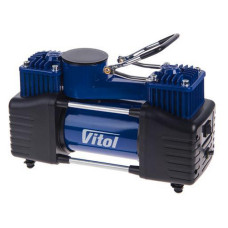 Компресор Vitol K-72 150psi 25A 90л / хв 2 циліндра з клемами плюс шланг 5м