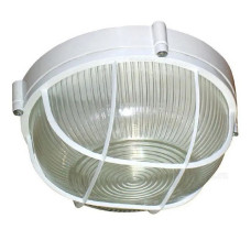 Світильник Lemanso BL-1361 коло металевий 60W IP54 з решіткою білий