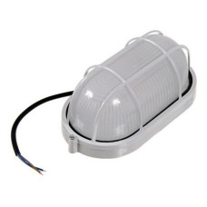 Світильник Lemanso BL-1461 коло металевий 60W IP54 овал з решіткою білий