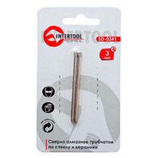 Коронки трубчаті по склу и кераміці Intertool SD-0341 3мм .2шт