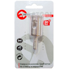 Коронки трубчаті по склу и кераміці Intertool SD-0353 20мм