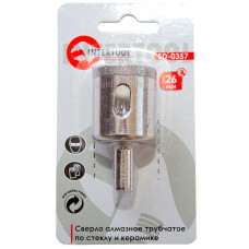 Коронки трубчаті по склу и кераміці Intertool SD-0357 26мм