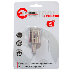 Коронки трубчаті по склу и кераміці Intertool SD-0358 28мм