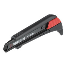 Ніж сегментний Intertool HT-0538 для лінолеуму 18мм металева спрямовуюча STORM