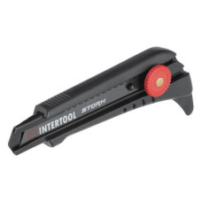 Ніж сегментний Intertool HT-0539 для лінолеуму 18мм металева спрямовуюча STORM