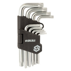 Ключі Sigma 402221 torx 9шт T10-T50мм CrV короткі