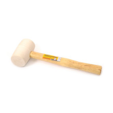Киянка гумова Mastertool 02-0311 рукоятка з дерева 340г біла