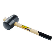 Киянка гумова Mastertool 02-0305 рукоятка з дерева 1200г чорна