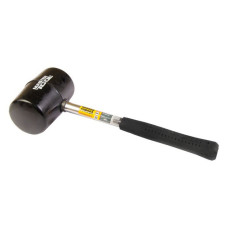 Киянка гумова Mastertool 02-1303 металева рукоятка 680г чорна
