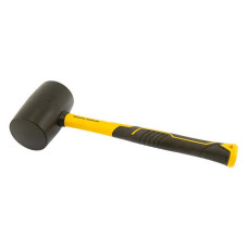 Киянка гумова Mastertool 02-2304 900г 72мм фібергласова ручка чорна