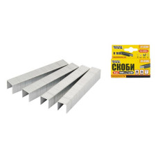 Скоби гартовані MasterTool 41-0306 6мм 1000шт