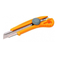 Ніж Mastertool 17-0328 18мм пластиковий з металевою направляючою гвинтовий замок