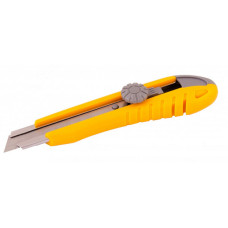 Ніж Mastertool 17-0102 18мм пластиковий з металевою направляючою гвинтовий замок плюс 2 леза