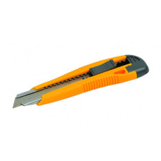 Ніж Mastertool 17-0106 18мм пластиковий з металевою направляючою кнопковий фіксатор 2 леза