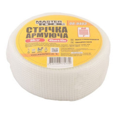 Стрічка склотканева MasterTool 08-9403- В з липким шаром 8x8 45мм x 45м