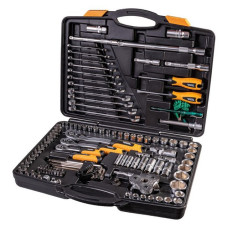 Набір насадок торцевих і ключів Mastertool 78-5121 1/4, 1/2, 3/8 з трещіткою 72 зуба в кейсі 121шт