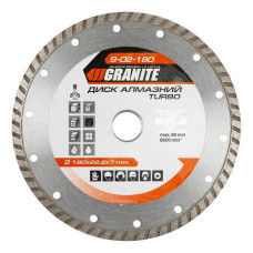 Диск алмазний Granite 9-02-180 Тurbo 180мм