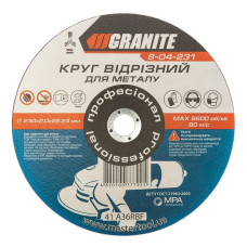 Диск абразивний відрізний Granite 8-04-231 по металу 230х2.0х22.2мм