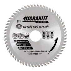 Диск пильний по дереву Granite 5-12-560 125х22.2х60Т