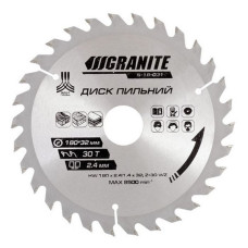 Диск пильний по дереву Granite 5-18-031 180х32х30Т адаптер 32-30