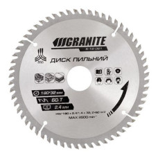 Диск пильний по дереву Granite E 5-18-061 180х32х60Т адаптер 32-30 Диск пильний по дереву Granite E 5-18-061 180х32х60Т адаптер 32-30