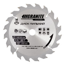 Диск пильний по дереву Granite 5-18-520 185х20х20Т адаптер 20-16