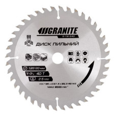 Диск пильний по дереву Granite 5-18-540 185х20х40Т адаптер 20-16