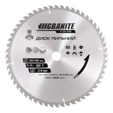 Диск пильний по дереву Granite 5-35-056 350х32х56Т адаптер 32-30 і 32-25.4 Диск пильний по дереву Granite 5-35-056 350х32х56Т адаптер 32-30 і 32-25.4