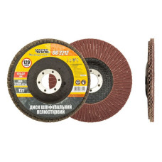 Диск шліфувальний пелюстковий Mastertool 08-2212 Т27 зерно 120 125x22мм Диск шліфувальний пелюстковий Mastertool 08-2212 Т27 зерно 120 125x22мм