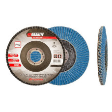 Диск шліфувальний пелюстковий конусний Mastertool 8-32-040 Zirconia Т29 зерно 40 125x22мм Диск шліфувальний пелюстковий конусний Mastertool 8-32-040 Zirconia Т29 зерно 40 125x22мм
