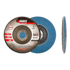 Диск шліфувальний пелюстковий конусний Mastertool 8-32-080 Zirconia Т29 зерно 80 125x22мм Диск шліфувальний пелюстковий конусний Mastertool 8-32-080 Zirconia Т29 зерно 80 125x22мм