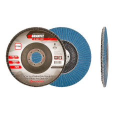 Диск шліфувальний пелюстковий конусний Mastertool 8-32-100 Zirconia Т29 зерно 100 125x22мм Диск шліфувальний пелюстковий конусний Mastertool 8-32-100 Zirconia Т29 зерно 100 125x22мм