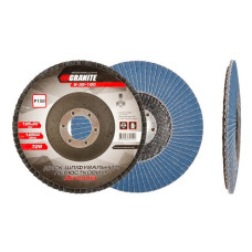 Диск шліфувальний пелюстковий конусний Mastertool 8-32-150 Zirconia Т29 зерно 150 125x22мм Диск шліфувальний пелюстковий конусний Mastertool 8-32-150 Zirconia Т29 зерно 150 125x22мм