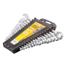 Ключі ріжково-накидні Mastertool 70-2115 набір 6-19 22 15шт Ключі ріжково-накидні Mastertool 70-2115 набір 6-19 22 15шт