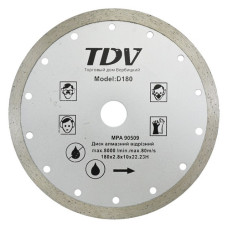 Диск алмазний Ceramic TDV 180x2.8x10x22мм