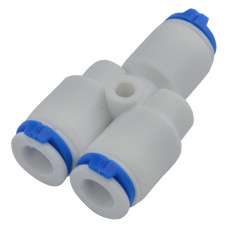 Трійник Y-подібний двоходовий дільник потоку QC-3/8-QC3/8-QC3/8 DCC-017B