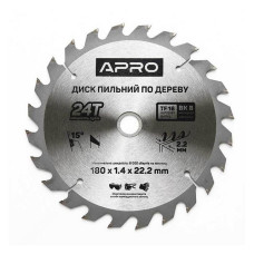 Диск пильний по дереву Apro 830133 180х22.2х24T