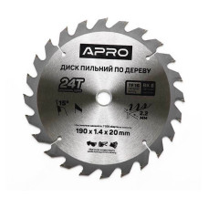 Диск пильний по дереву Apro 830169 190х20х24T
