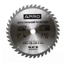 Диск пильний по дереву Apro 830199 230х22.2х40T