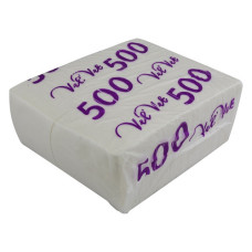 Серветки столові Velvet одношарові білі 20x22см 500шт Серветки столові Velvet одношарові білі 20x22см 500шт