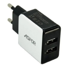 Мережевий зарядний пристрій Aspor A811 2USB/2.4A плюс кабель USB Lighting C білий Мережевий зарядний пристрій Aspor A811 2USB/2.4A плюс кабель USB Lighting C білий