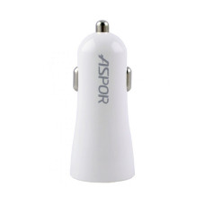 Автомобільний зарядний пристрій Aspor A902 2.4A 2USB Lightning кабель