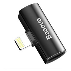 Перехідник Baseus Lightning Male to Dual Lightning Female Adapter L46 чорний