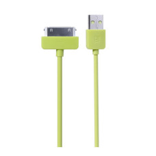 Кабель Remax Light round для iPhone 4 1м салатовий
