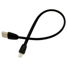 Кабель Aspor A72 Soft Touch Micro USB 0.25м чорний