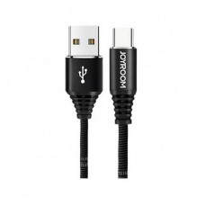 Кабель Joyroom S-L316 New Armour Series Woven Fabric Data USB Type-C 3.4A 0.25м чорний