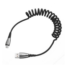 Кабель Joyroom S-M391 Waller Series Spring USB Type-C 2.4A 1.2м чорний